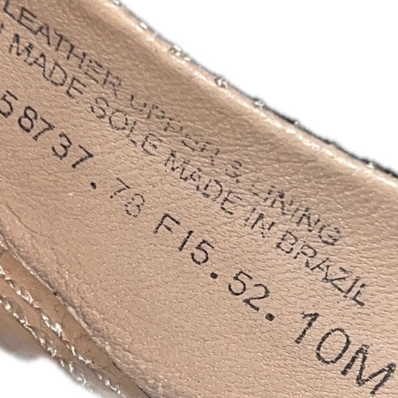 Tory Burch Women's Mini Miller Black Wedge Leather Logo Pump, Size 10M - Picture 10 of 12